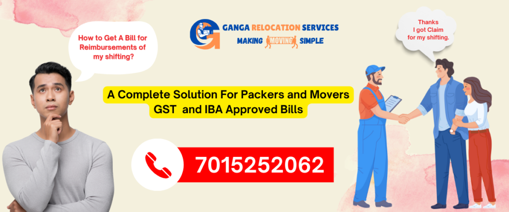 packers and movers bill for claim